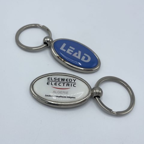 Porte clé métallique + RESINE