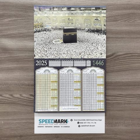 Calendrier mural avec marquage