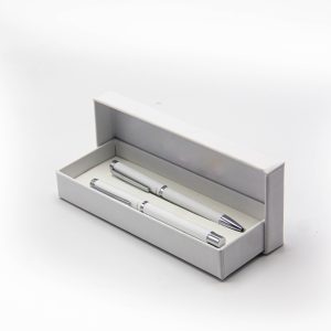 ENSEMBLE DE 2 STYLOS LUXE AVEC BOITE LUXE BLANC