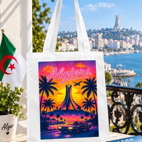 Sac shopping en tissu avec brettelle